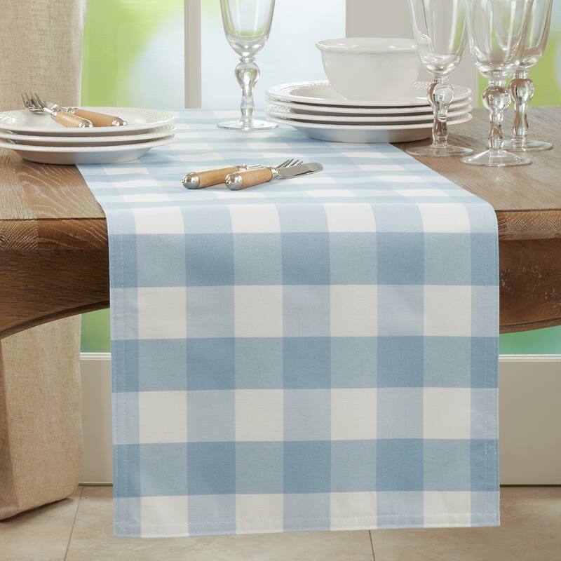 Buffalo Plaid Cotton Blend Table Runner