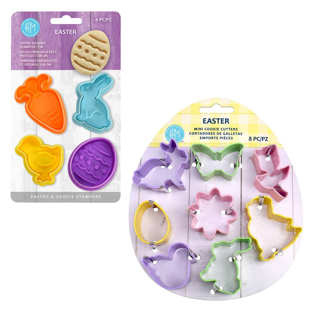 Mini Spring Cookie Cutter and Cookie Stamper Set