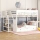 preview thumbnail 10 of 10, Convertible Bunk Bed with Storage Staircase, Bedside Table, and 3 Drawers