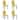 vidaXL Dining Chairs 4 pcs Green Fabric