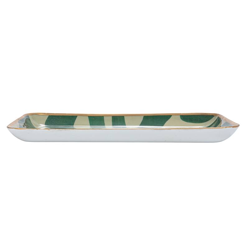 Abstract Enameled Metal Trays