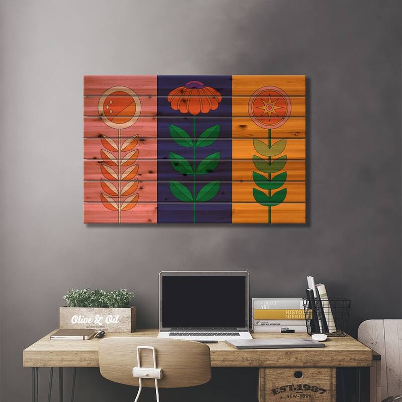 Springtime Jackpot Print On Wood by Circa 78 Designs - Multi-Color