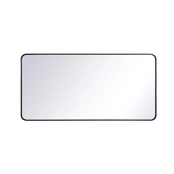 slide 1 of 1, Elegant Lighting Evermore Collection Soft Corner Metal Rectangular - Black Black