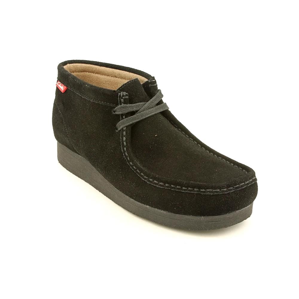 clarks stinson hi black suede