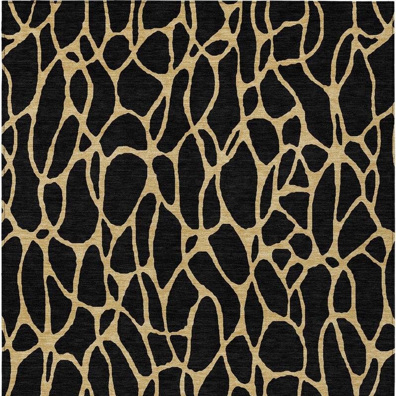 HomeRoots Geometric Transitional Rectangle Outdoor Rug