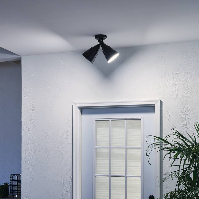 Kichler Lighting Utilitarian 2-light Architectural Bronze Outdoor Wall Sconce