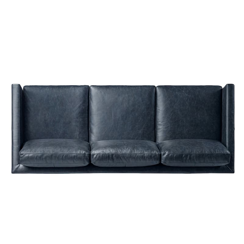 Poly & Bark Nolita 85" Sofa - Full Grain Genuine Italian Leather
