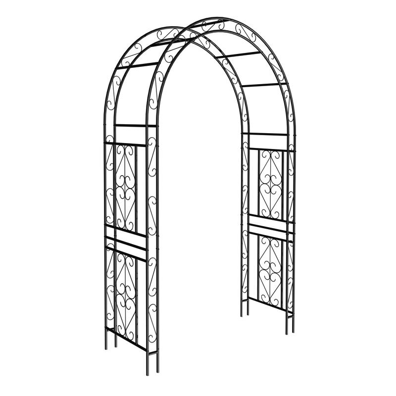 Metal Garden Arch Climbing Plants Support Rose Arch Outdoor