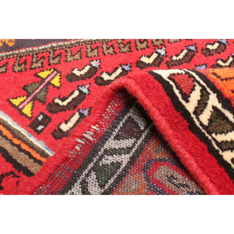 ECARPETGALLERY Hand-knotted Anadol Red Wool Rug - 4'4 x 6'5