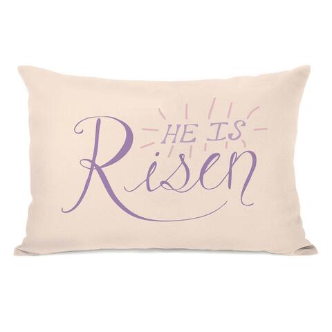 He Is Risen - Orange 14x20 Pillow by OBC