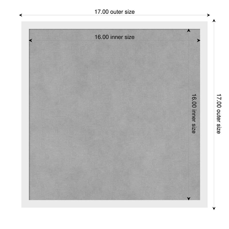 Amanti Art Incline Black Framed - 17 x 17 in - Incline White