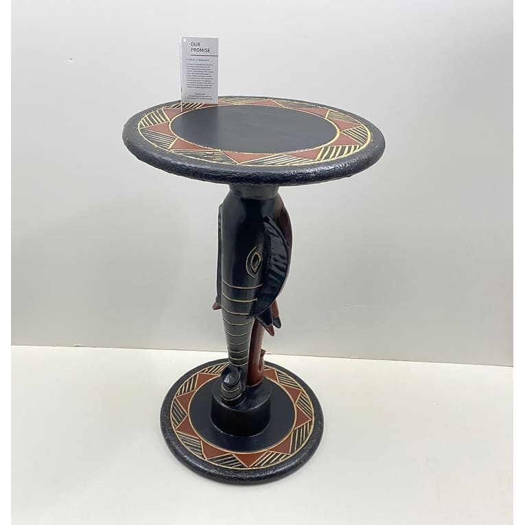 Double-sided Elephant Design Accent Table (Ghana)