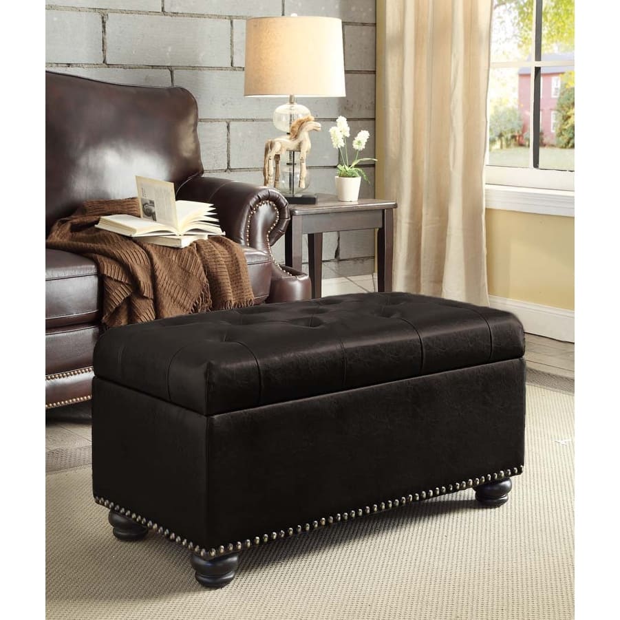 Convenience Concepts Designs4Comfort 7th Avenue Storage Ottoman Bench