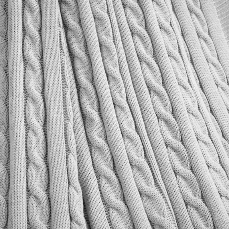 Lush Decor Cable Soft Knitted All-Season Throw