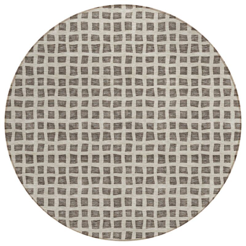 HomeRoots Geometric Transitional Rectangle Outdoor Rug