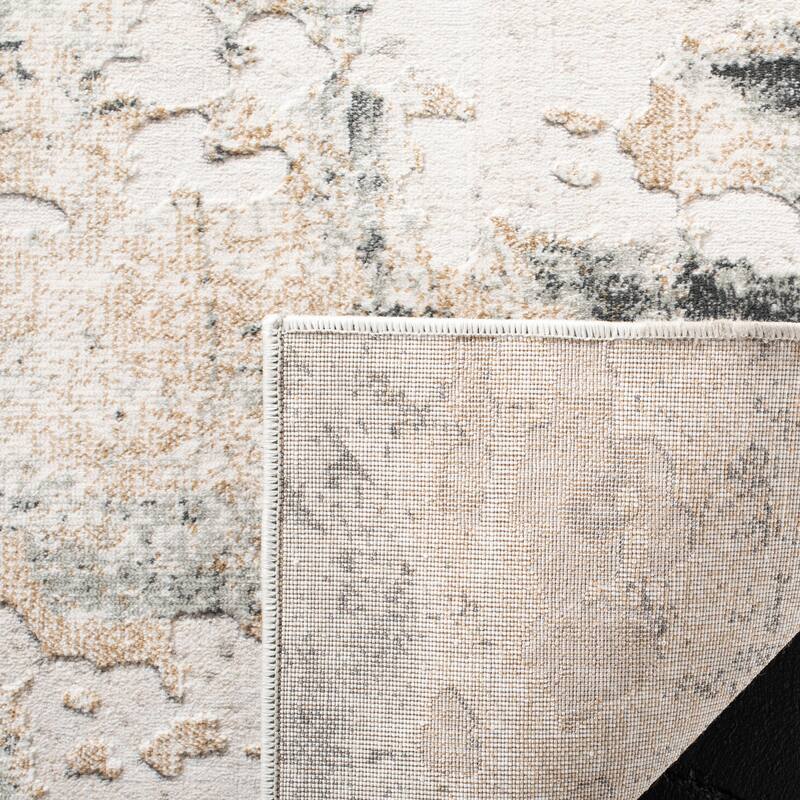 SAFAVIEH Vogue Lina Modern & Contemporary Abstract Beige/Charcoal Rug