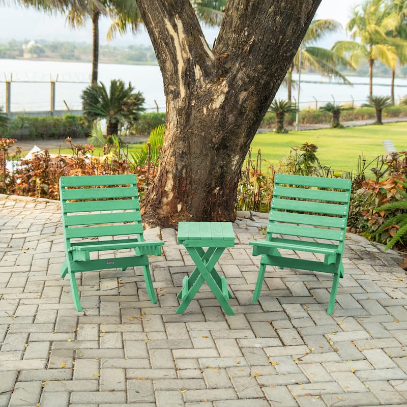 Versailles Fully Assembed All-Weather HDPE Outdoor Folding Patio Chair