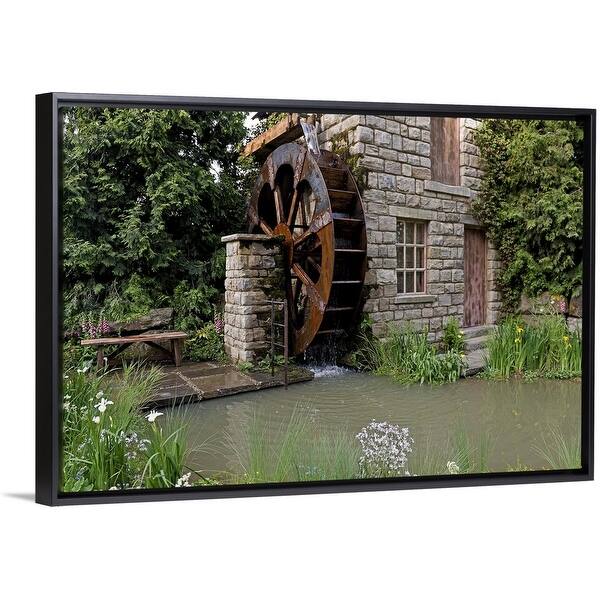Shop The Hesco Garden Rhs Chelsea Flower Show United Kingdom Black Float Frame Canvas Art Overstock 25520708