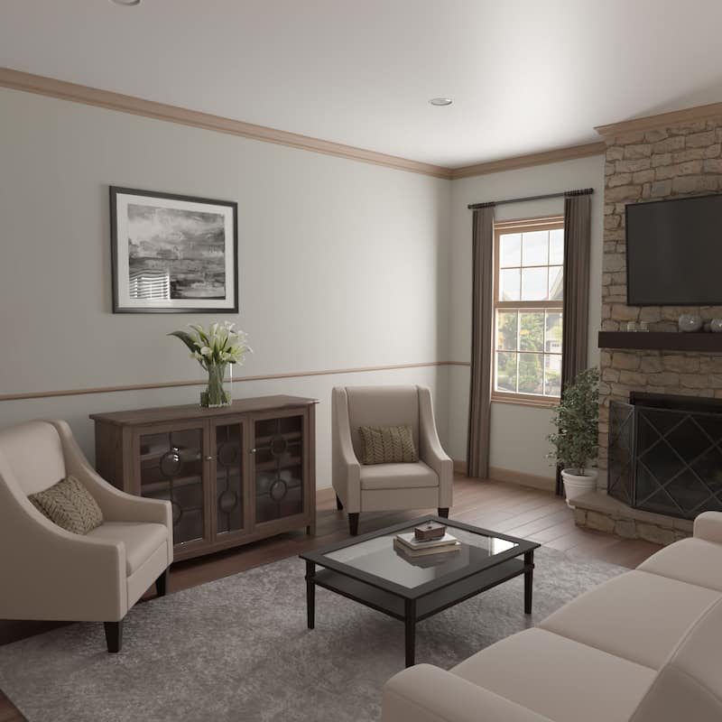 WM1215: 9/16-in x 1-1/4-in x 96-in Americraft Solid Hardwood Stain Grade Joint Moulding