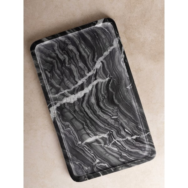Frontier Black Marble Tray - Large