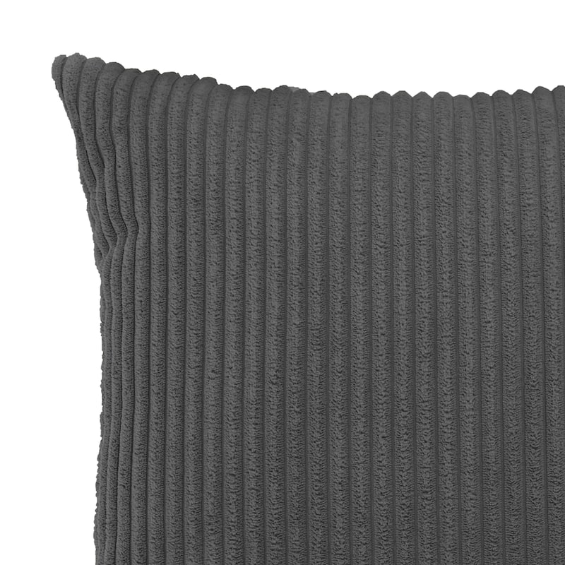 Set of 2 Decorative Corduroy Throw Pillows for Couch & Bed