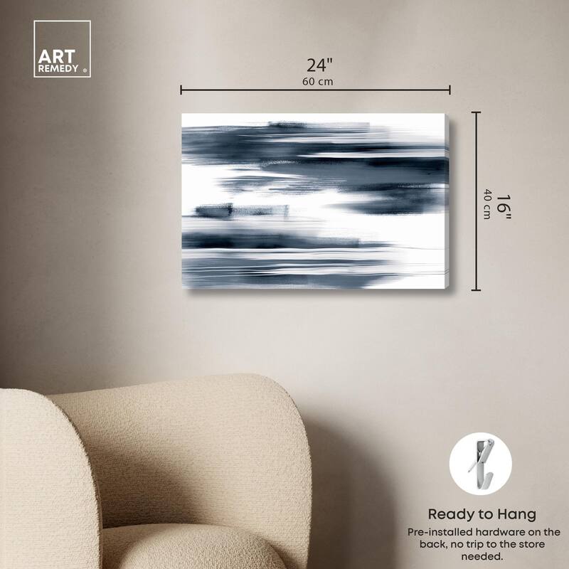 Blue Mirage II Canvas by Art Remedy, Gallery Wrapped