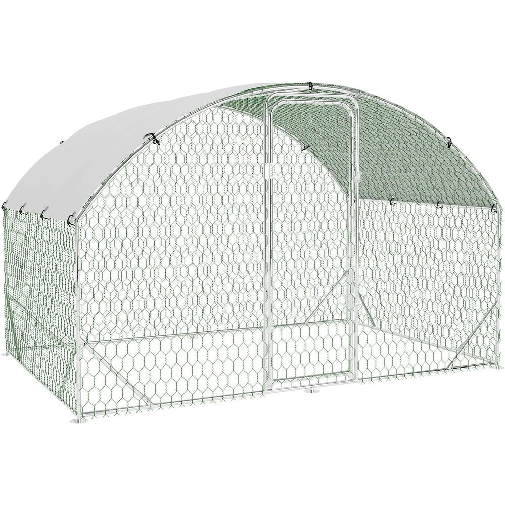 Upgrade Metal Chicken Coop Run, Waterproof and Anti-Uv