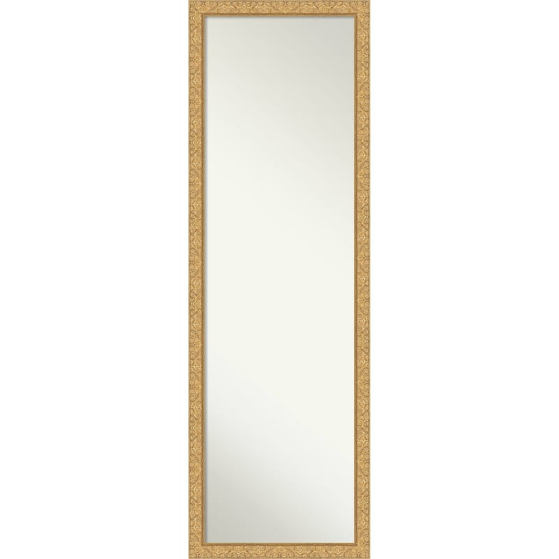 Lila Non-Beveled Wood Framed Full-Length On the Door Mirror