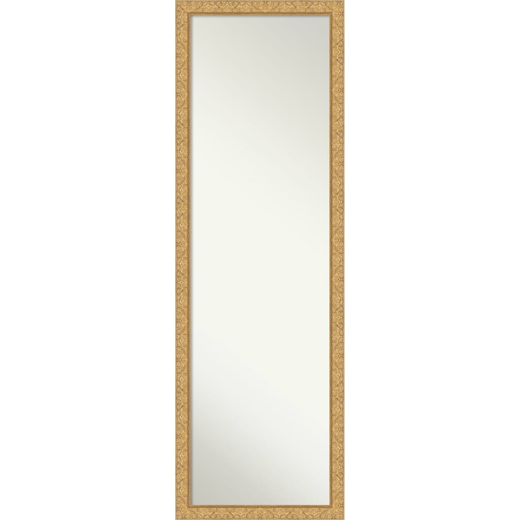 Lila Non-Beveled Wood Framed Full-Length On the Door Mirror