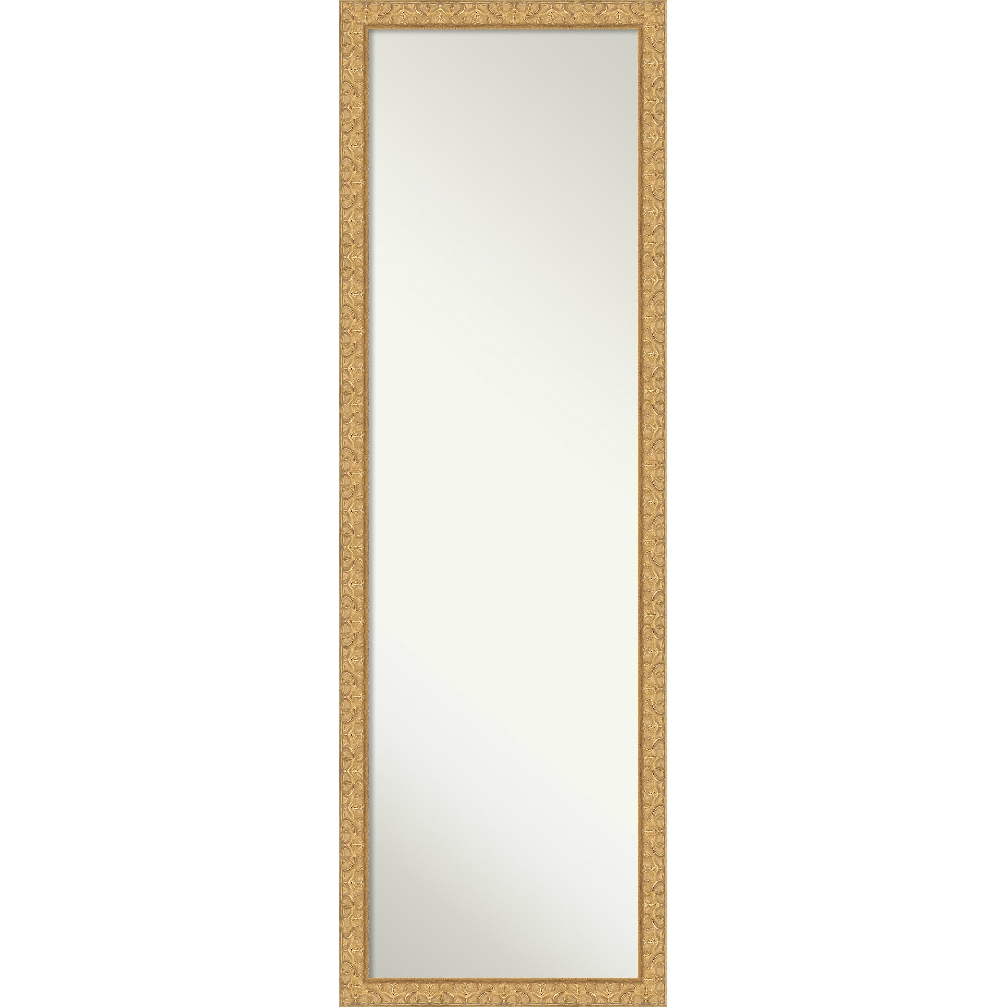 Lila Non-Beveled Wood Framed Full-Length On the Door Mirror