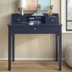 preview thumbnail 1 of 11, Lifestorey Keaton Desk with Hutch Indigo