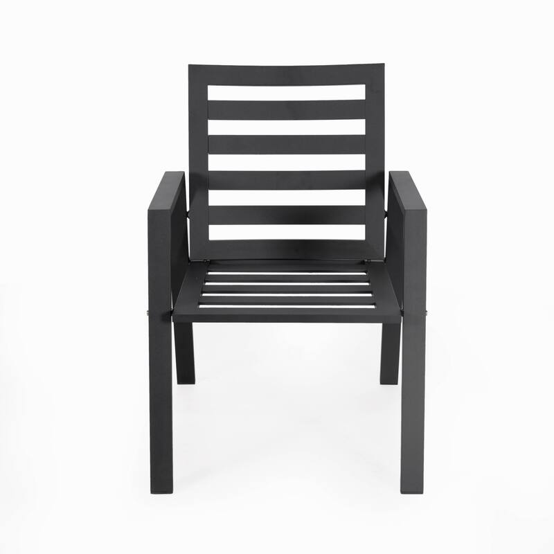 Chelsea 7-Piece Aluminum Outdoor Dining Set 78 in. Rectangular Table and 6 Dining Armchair w/ Cushions - N/A