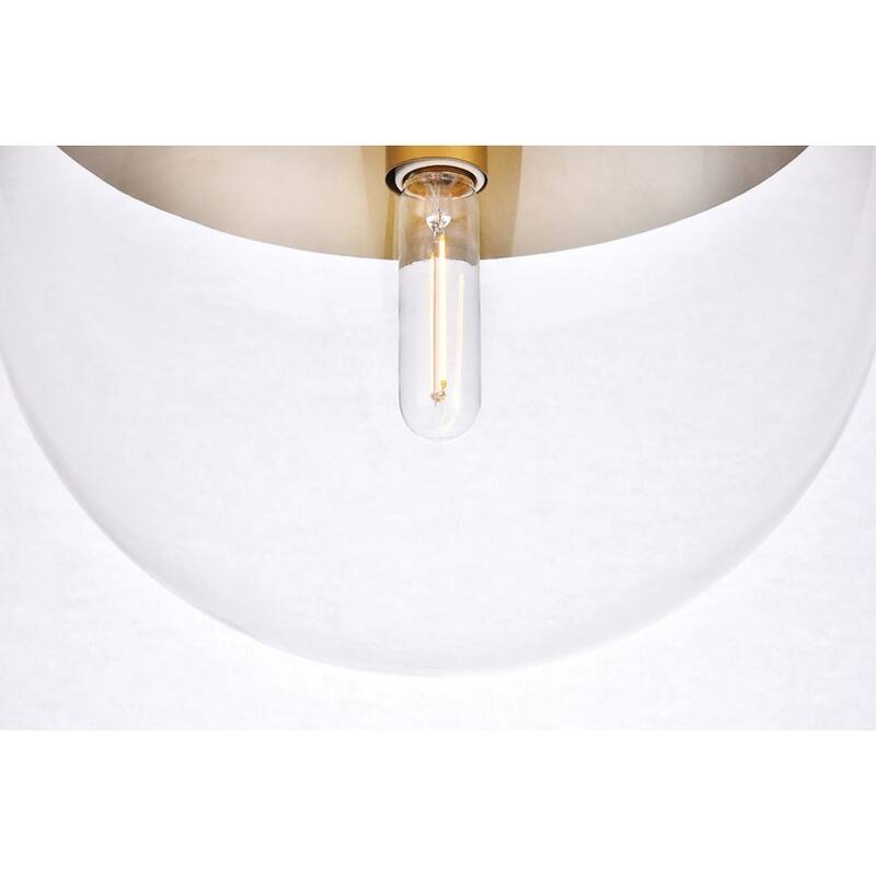 1-Light Pendant with 14 inch Clear Glass
