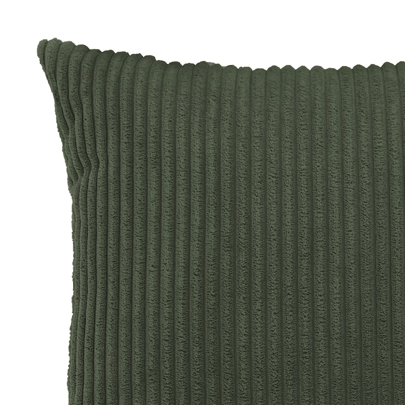 Set of 2 Decorative Corduroy Throw Pillows for Couch & Bed