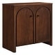 preview thumbnail 2 of 7, Appia 2-Door Arched Door Storage Cabinet