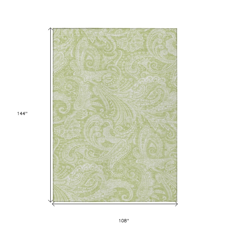 HomeRoots Paisley Transitional Rectangle Outdoor Rug