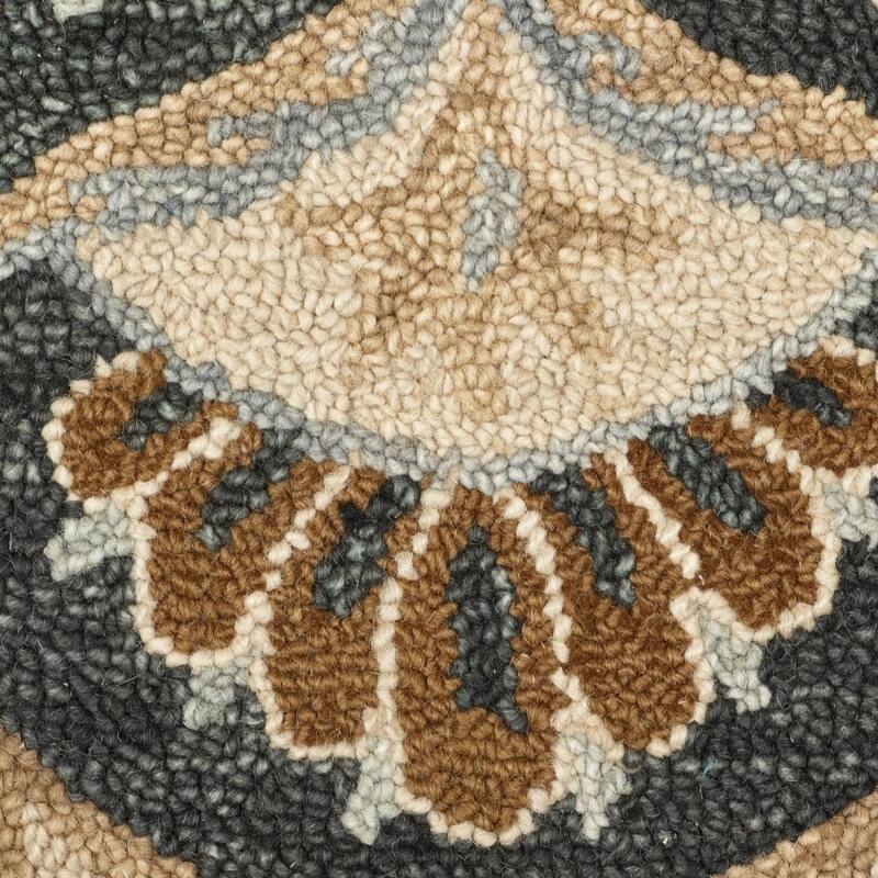 Subtle Patterned Texture Round Rug - 48" W x 48" D x 0.5" H