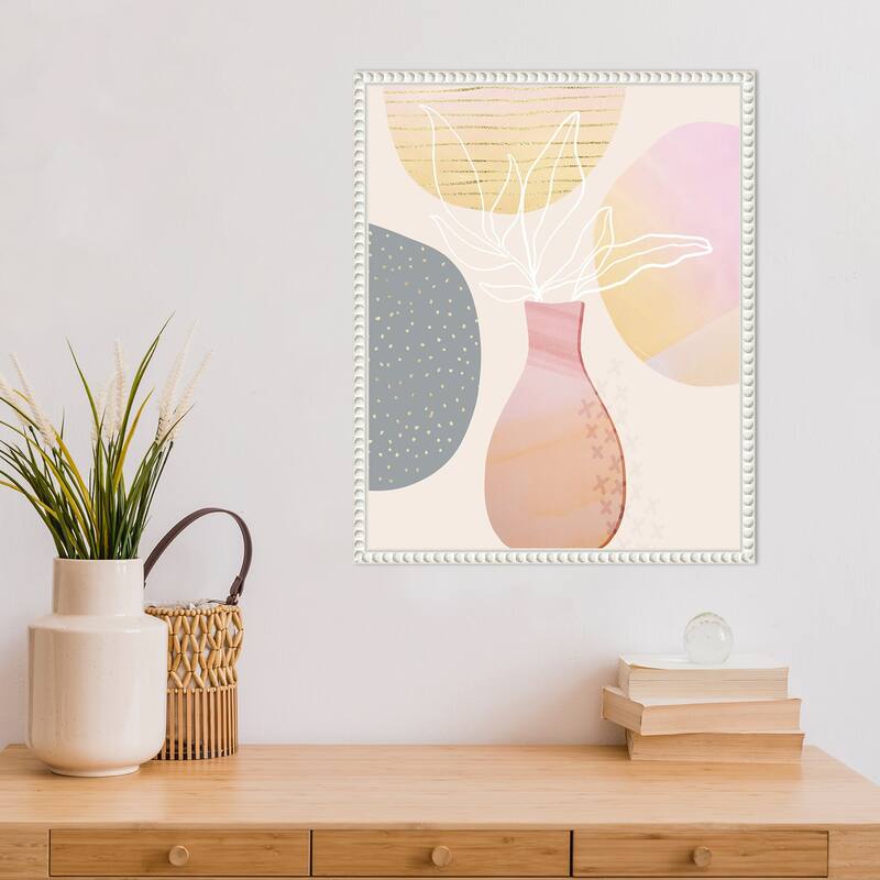 Mid Century Floral I by Andrea Haase Framed Canvas Wall Art
