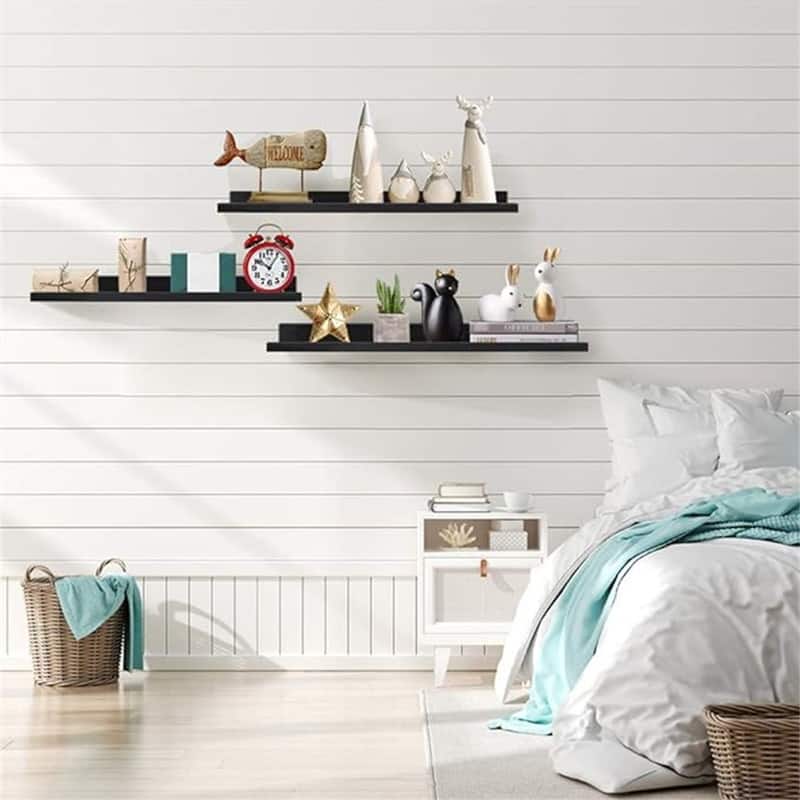  Wall Mounted Floating Shelves  - 2.6"D x 35.8"W x 5.5"H