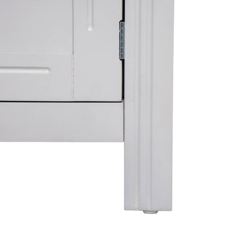 48" Sideboard Buffet Cabinet with 3 Doors and 3 Drawers, Modern Buffet Table Coffee Bar Storage Cabinet with Adjustable Shelves