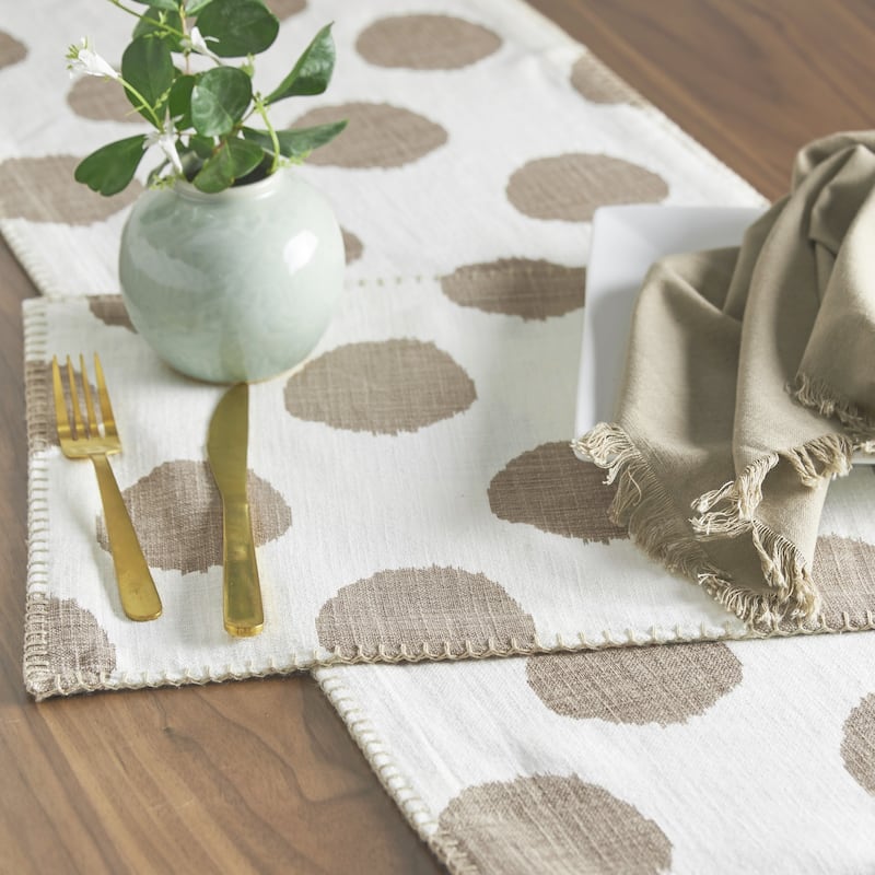 Dot Cotton Placemat Set of 6 - Machine Washable