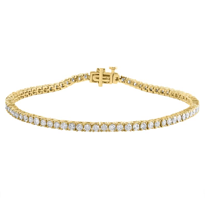 EFFY 14K Yellow Gold Diamond Tennis Bracelet