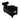 AleraII Pedi Cart Pedicart Drawer Trolley with Footrest Spa Nail Salon, All Black - N/A
