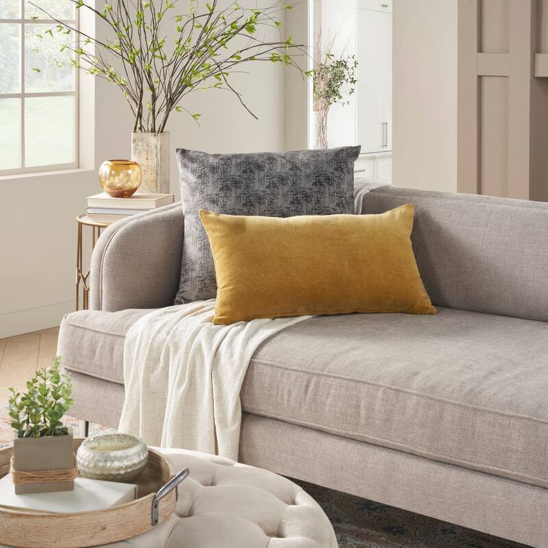 Mina Victory Cover Only Solid Throw Pillow