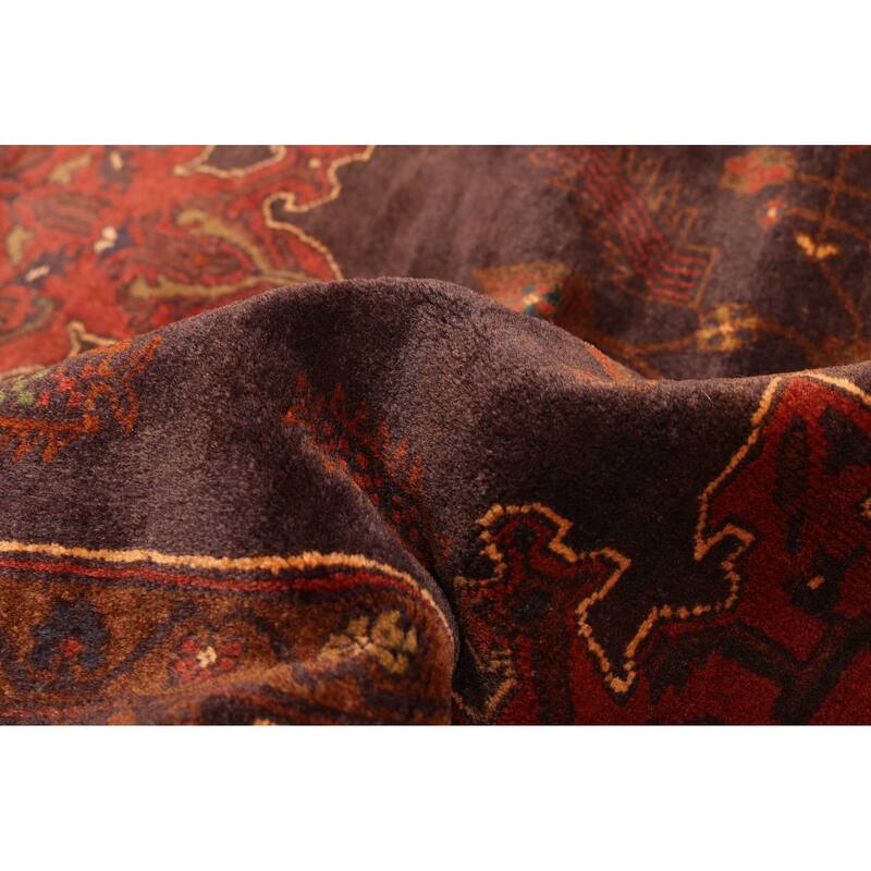ECARPETGALLERY Hand-knotted Teimani Dark Navy, Dark Red Wool Rug - 3'9 x 6'2