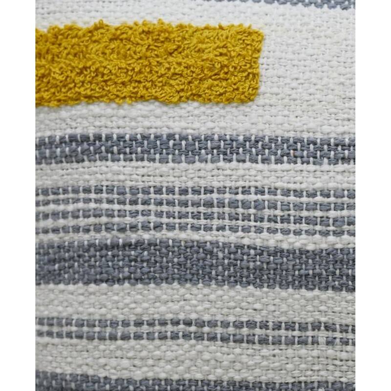 Linden Street Handwoven Embroidery Braid Decorative Pillow, 14''X20''