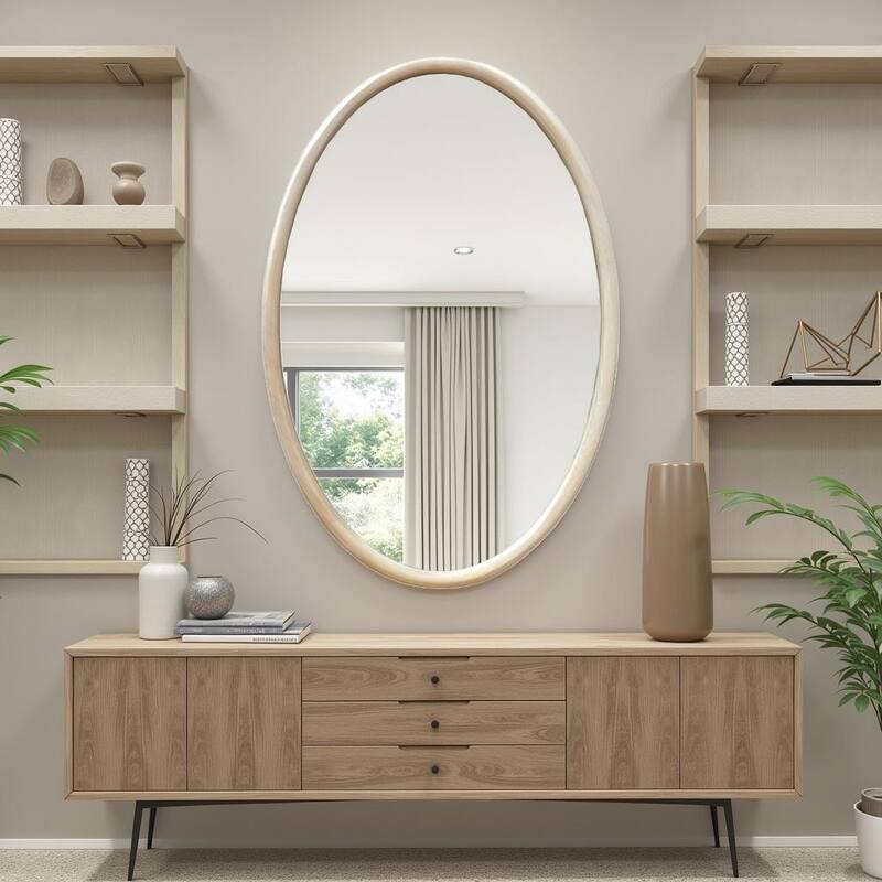 Solace Oval Mirror - 35.5H x 23.5W x 1D