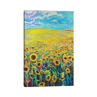 iCanvas "Sunflower Triptych Panel I" by Iris Scott Canvas Print - Bed ...
