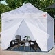 preview thumbnail 7 of 16, Tradesparker 10x10/10x20 Canopy Sidewall Kit 3 Walls+1 Doorwall Fits Pop Up Tents