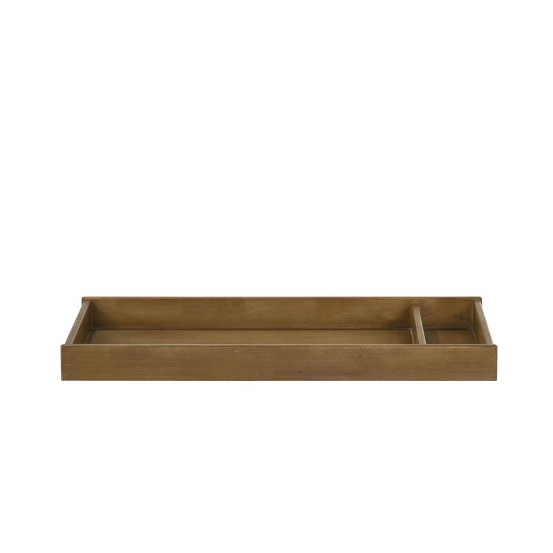 Highland 41" Wide Farmhouse Wood Changing Tray, Sand Dune Brown
